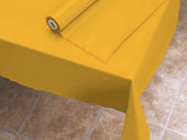 Hoffmaster Plastic Gold Foot Roll Tablecover, 40 inch x 100 feet.