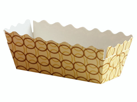 Hoffmaster Paper Small Vanilla Links Wall Loaf Pan, 1.188 x 3.188 x 1.375 inch -- 300 per case.