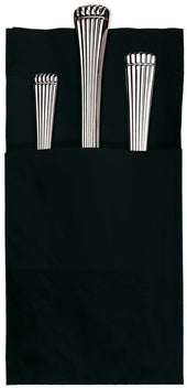 Hoffmaster Pocket Fold 2 Ply Quickset Coin Embossed Black Dinner Napkin, 17 x 17 inch -- 800 per case