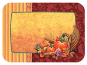 Hoffmaster Cornucopia Paper Traymat, 13.625 x 18.75 inch -- 500 per case.