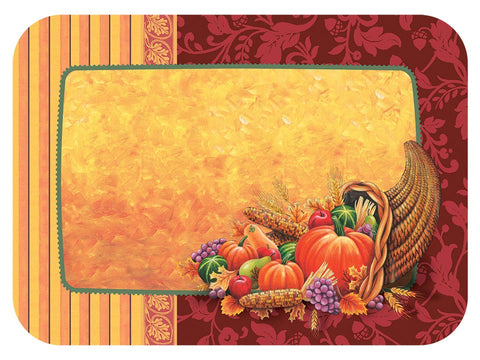 Hoffmaster Cornucopia Paper Traymat, 13.625 x 18.75 inch -- 500 per case.