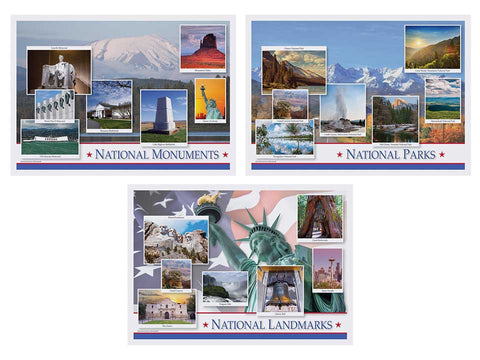 Hoffmaster 3 Designs National Pride Paper Placemat, 10 x 14 inch -- 1000 per case.