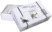 Hoffmaster Plastic White Knives Forks and Spoons Cutlery Kit - Assorted -- 300 per case.