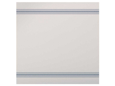 Hoffmaster FashnPoint Flat Pack Blue and White Dishtowel Printed Napkin, 15.5 x 15.5 inch -- 750 per case.