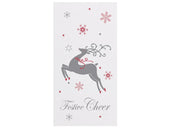 Hoffmaster Fashnpoint White Festive Cheer Dinner Napkin, 15.5 x 15.5 inch -- 800 per case.