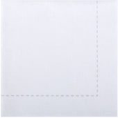 Hoffmaster Bello Lino 1/4 Fold White Stitch Printed Dinner Napkin, 15.5 x 15.5 inch -- 600 per case.