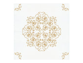 Hoffmaster Fashnpoint 1/4 Fold Gold Splendor Dinner Napkin, 15 1/2 x 15 1/2 inch -- 800 per case.