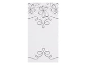 Hoffmaster FashnPoint 1/8 Fold Silver Splendor Printed Dinner Napkin, 15 1/2 x 15 1/2 inch -- 800 per case.