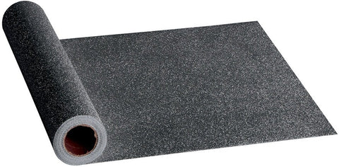 Hoffmaster Non Woven Black Sparkle Tablerunner, 12 1/2 x 108 inch -- 12 per case.