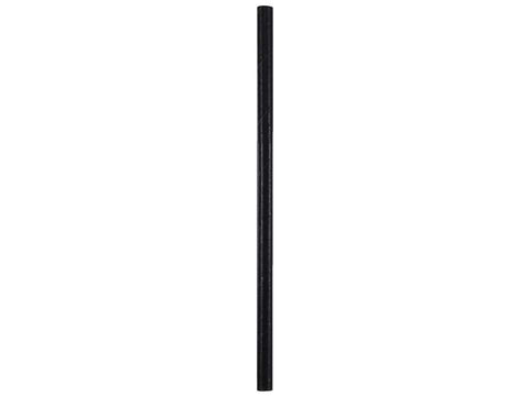 Hoffmaster Cedar Grove Black Unwrapped Cocktail Paper Straws, 5 1/2 inch -- 5000 per case.