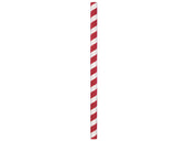 Hoffmaster Paper Unwrapped Red and White Straw, 8.5 inch -- 1500 per case.