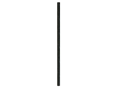 Hoffmaster Cedar Grove Black 100 Percent Compostable Unwrapped Straw, 5.75 inch -- 12800 per case