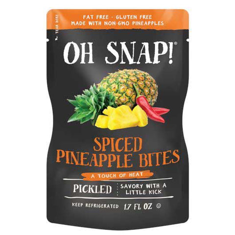 Oh Snap Pickled Spiced Pineapple Bites, 1.7 Fluid Ounce -- 12 per case
