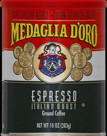 Medaglia Doro Espresso Ground Coffee, 10 Ounce -- 12 per case.