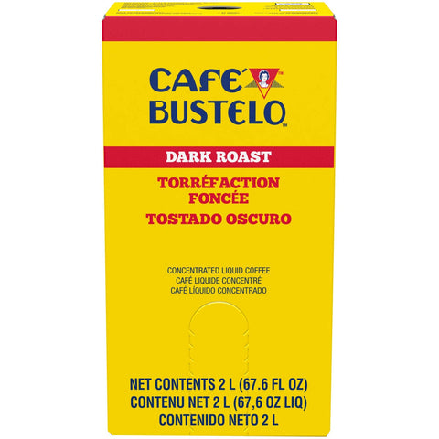 Cafe Bustelo Dark Roast Concentrated Liquid Coffee, 2 Liter -- 2 per case.
