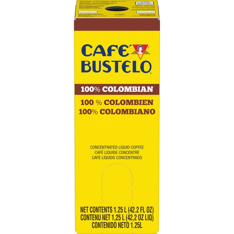 Bustelo 100 Percent Colombian Concentrated Liquid Coffee, 1.25 Liter -- 2 per case.