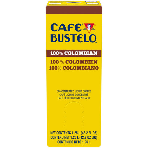 Bustelo 100 Percent Colombian Concentrated Liquid Coffee, 1.25 Liter -- 2 per case.