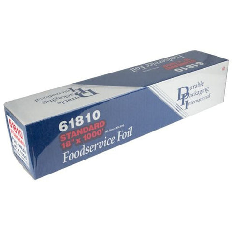 Durable Packaging Standard Aluminum Foil Roll, 18 inch x 500 Feet