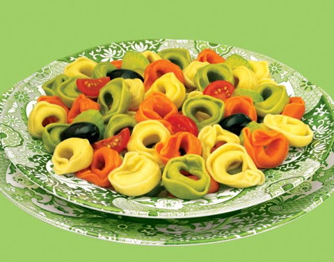 Seviroli Foods Tricolor Tortellini Pasta, 14 Ounce -- 12 per case.
