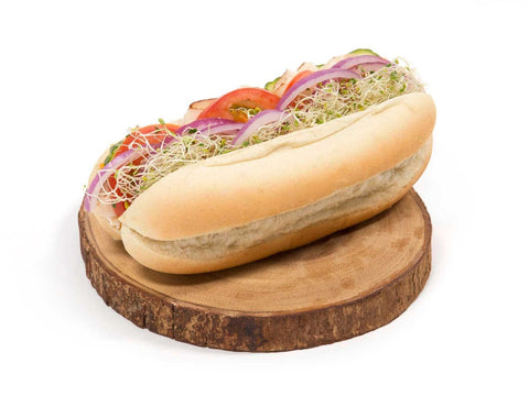 Rotellas Specialty Sliced Split Top Hoagie, 8 - 9 inch - 6 per pack -- 6 packs per case.