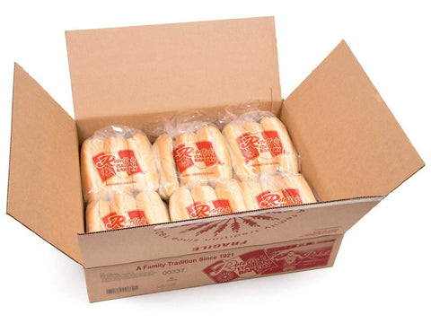 Rotellas Specialty Sliced Split Top Hoagie, 8 - 9 inch - 6 per pack -- 6 packs per case.
