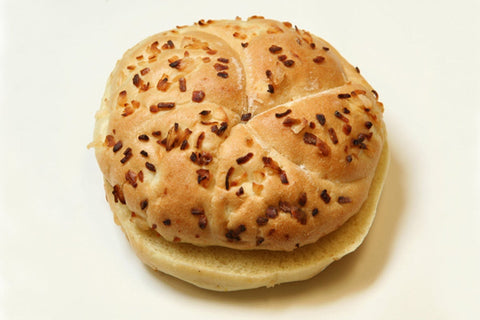 Rotellas Onion Kaiser Hamburger Bun, 4 inch -- 48 per case.