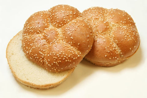 Rotella's Italian Bakery 4.25 inch Diameter Rosette Hamburger Bun, 8 per pack -- 6 packs per case
