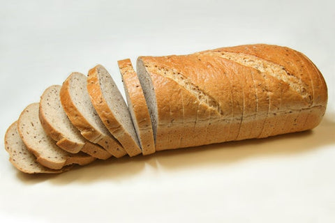 Rotellas Oval Sliced Rye Bread Loaves, 5/8 inch -- 6 per case.