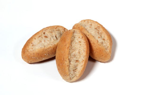 Rotellas Banquet Wheat Berry Dinner Roll, 3 inch Length - 12 per pack -- 8 packs per case.