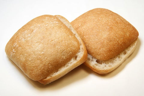 Rotellas Sliced Ciabatta Line Bun - 6 count per pack -- 8 packs per case.