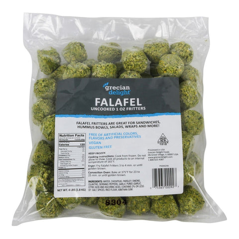 Grecian Delight Uncooked Puck Falafel Fritter, 4 Pound -- 4 per case.