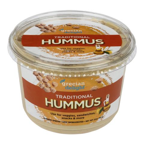 Grecian Delight Traditional Hummus, 32 Ounce -- 4 per case.