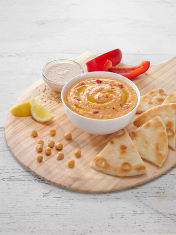 Grecian Delight Roasted Red Pepper Hummus, 32 Ounce -- 4 per case.