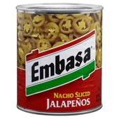 Embasa Nacho Sliced Jalapeno Peppers, 26 Ounce -- 12 Case