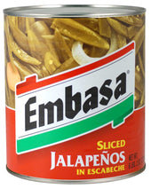 Embasa Sliced Jalapeno Pepperwith Escabeche, 10 Can -- 6 Case
