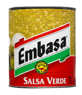 Embasa Verde Medium Salsa Can, 10 Can -- 6 Case
