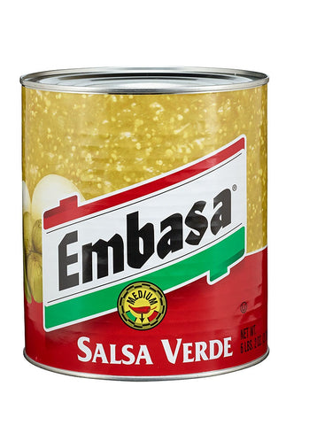 Embasa Verde Medium Salsa Can, 10 Can -- 6 Case