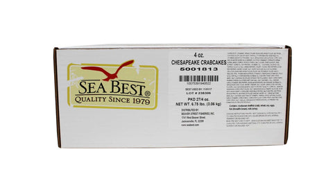 Sea Best Chesapeake Crab Cake, 4 Ounce -- 27 per case.