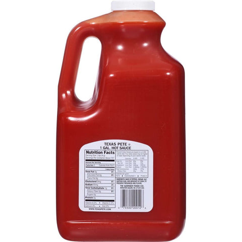 Texas Pete Hot Sauce - White Display Case, 1 Gallon -- 4 per case