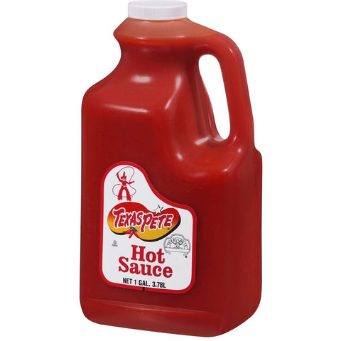 Texas Pete Hot Sauce - White Display Case, 1 Gallon -- 4 per case