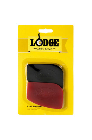 Lodge Red and Black Pan Scrapper Set -- 12 set per case.