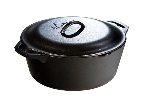 Lodge Cast Iron Dutch Oven, 7 Quart.
