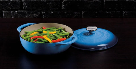 Lodge Blue Dutch Oven, 3 Quart.