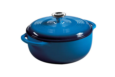 Lodge Blue Dutch Oven, 4.6 Quart.