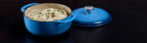 Lodge Blue Dutch Oven, 4.6 Quart.