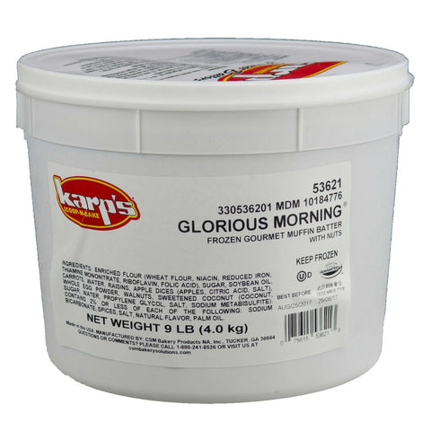 Baker and Baker Karps Scoop N Bake Glorious Morning Muffin Batter, 9 Pound -- 2 per case.