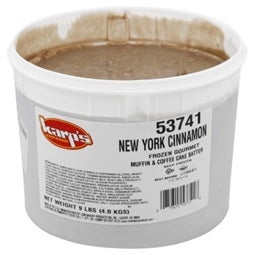 Baker and Baker Karps Scoop N Bake New York Cinnamon Muffin Batter, 9 Pound -- 2 per case.