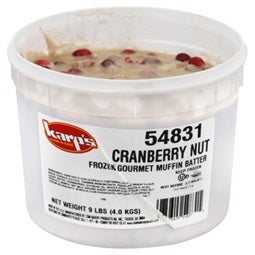 Baker and Baker Karps Scoop N Bake Cranberry Nut Muffin Batter, 9 Pound -- 2 pails.