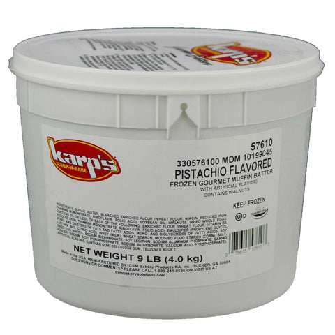Baker and Baker Karps Scoop N Bake Premium Paradise Classics Pistachio Muffin Batter, 9 Pound -- 2 pails.