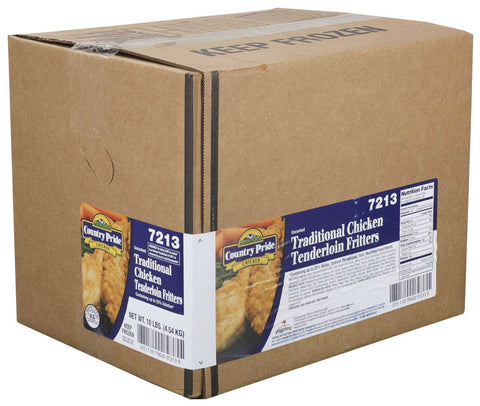 Country Pride Large Traditional Chicken Breast Tenderloin Fritter, 5 Pound -- 2 per case